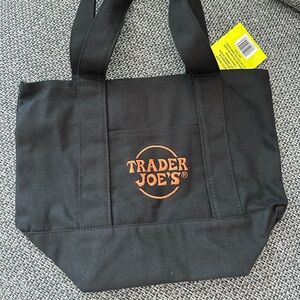 Trade Joe’s mini Tote Bag - Halloween edition black and orange
